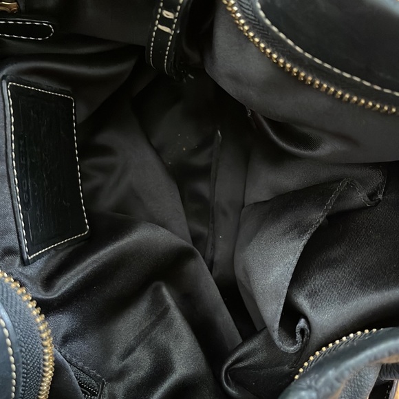 Coach Leather Slouchy Tote with Studs and Buckles - Picture 6 of 8